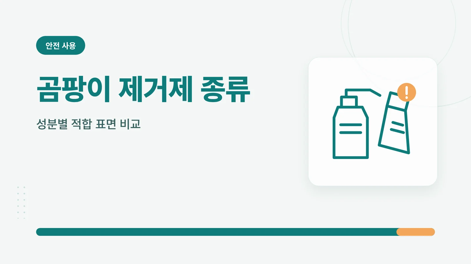 곰팡이 제거제 종류