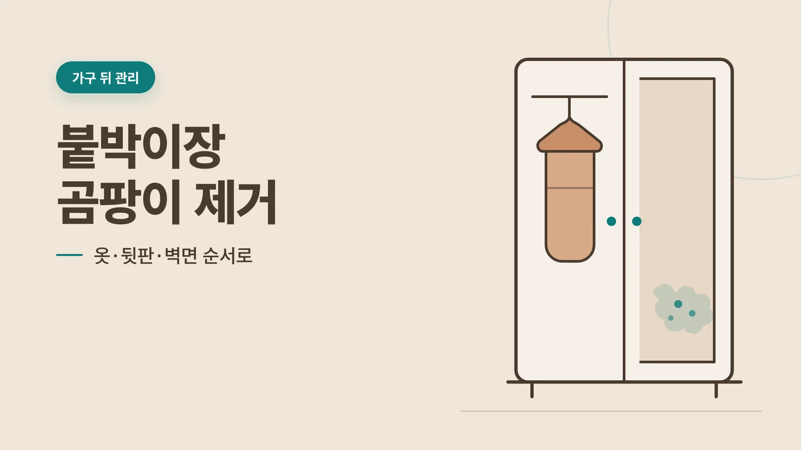 붙박이장 곰팡이 제거